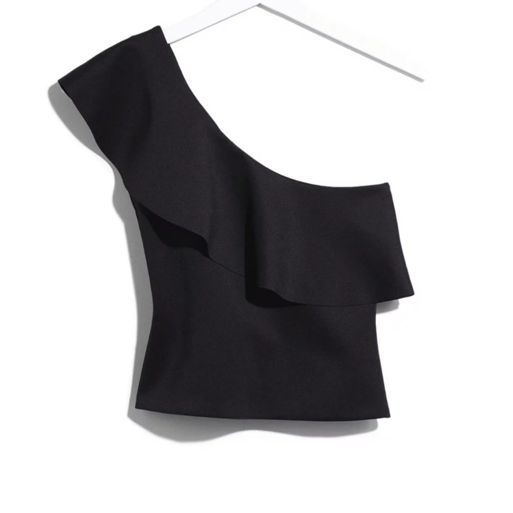 Express Karlie Kloss one shoulder shirt